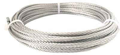 Edelstahlseil 7x7, 5m, 1mm Ø, V4A Seil Edelstahl AISI 316, rostfrei, mittelweich, mittlere Dehnung - Tecklenborg, Kegel GmbH