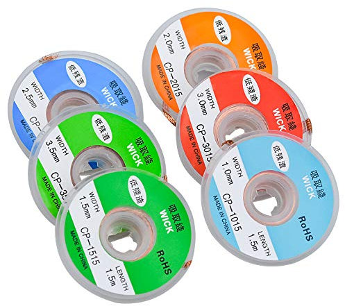 Winfred Entlötlitze Entlötdraht Löten Docht Entlöten Braid Draht Solder Löt- & Entlötgeräte (1,0/1,5/2,0/2,5/3,0/3,5mm 1,5 m Länge)