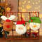 ATEEZ Weihnachtsgeschenktüte Kreative Hallo Applique Einkaufstasche Süßigkeiten Tasche Weihnachtsstoff Rote Einkaufstasche Geschenktüte,C