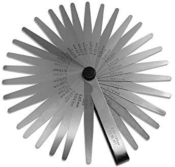 Spessimetro Calibro a Spessori 32 Tasselli 0,03mm 1,00mm Misuratore Spessori Fessure