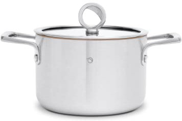 Olavson My Premium-Topf mit Kupferkern – großer antihaftbeschichteter Topf mit Kupferkern – geeignet für Induktion, Backofen oder Herd – Bräter und Kasserolle – 16 cm