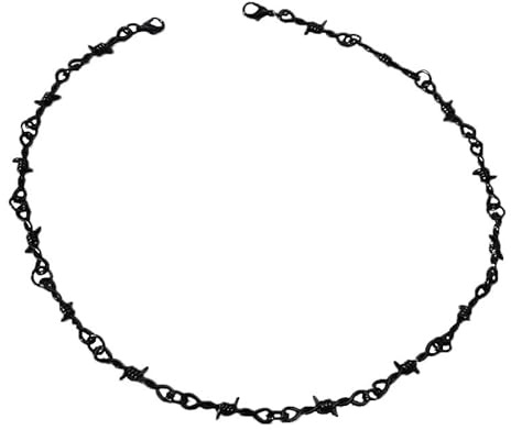 Azusa Sun Punk Gothic Spine Metallo Filo Spinato Catena Collana per Uomo Donna Collana Argento Placcato Oro Gioielli Regali