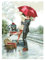 Cukol Kreuzstich Set Vorgedruckt Erwachsene Romantisch, Stickvorlagen Stickbilder Vorgedruckt Kreuzstich Stickpackungen Stickpackung Stickbild Stickset Sticken Set für Erwachsene 11ct Cross Stitch Kit
