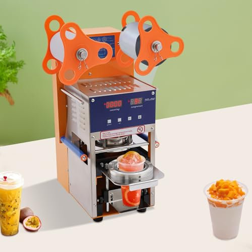 Machine à sceller à thé à bulles 400 W Scellant automatique, tasse à thé, machine à sceller automatique 400 à 600 tasses/H