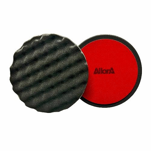 AllorA Finishpad anthrazit | Ø150 mm | Hochglanz - Anti-Hologramm Polierpad | 1 Stück (Finishpad gewaffelt)