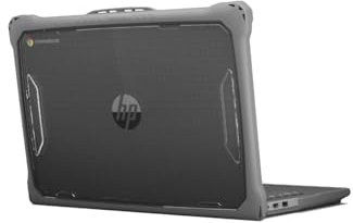 MAXCases Extreme Shell-F2 Slide Case for HP Fortis Chromebook G10 11 (Gray/Clear)