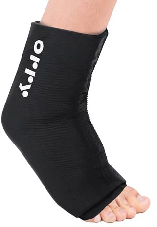 ORRY Pack de Gel Glacé pour la Cheville - Compresse de Gel de Compression Réutilisable pour la Thérapie par le Froid/Chaud - Soulagement de la Douleur à la Cheville - Facile à Ajuster