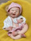 Abenduot 13inch Maria Neugeborenes Mädchen Baby Puppe Ganzkörper Platin Silikon Puppe Reborn Baby Silikon Puppen