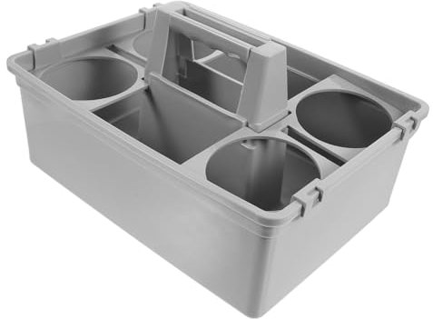 ANDRESLAD Panier De Nettoyage Portable Avec Compartiments Séparés Pour Organiser Vos Fournitures Ménagères Panier Plastique Ergonomique De Rangement Multiservices