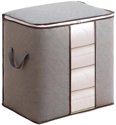 fumooa Kleideraufbewahrungstasche mit GroßEm FassungsvermöGen, Faltbare Organisation mit VerstäRkten GriffreißVerschlüSsen Zur Aufbewahrung, 48 X 28 X 50 Cm