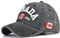 Baseballkappe für Herren, Kanada, modisch, Trend, klassische Baumwolle, Outdoor-Kappe, Unisex, Geschenke für Männer und Frauen, Verwaschenes Schwarz, L