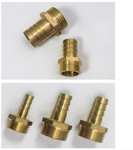 Raccord de tuyau en laiton de qualité supérieure, filetage pour BSP mâle, pour adaptateur de tuyau de bassin fiable (3/4 mâle x 25 mm)