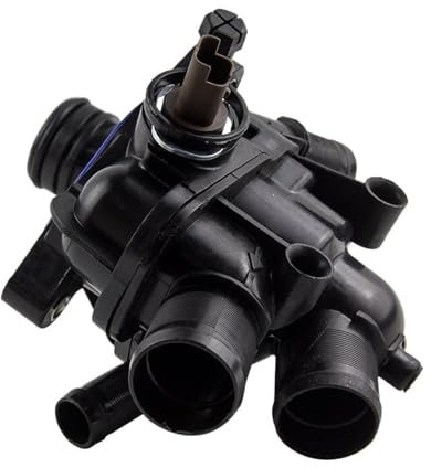 Carcasa del termostato del refrigerante negro 11537534521 compatible con Mini One Cooper S R56 2007-2013