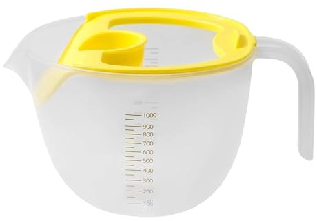 Filter Measuring Cup, Egg Beater Bowl, High Capacity Liquid Jug, Food Grade Baking Tool, Large Volume Egg Whisking Bowl, Baking Accessory, Liquid Measuring Container, Kitchen Tool for Baking