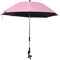 Kreativer Wasserdichter Kinderwagen-Sonnenschirm, Multifunktionaler Kinderwagen-Sonnenschirm mit 360 Grad Verstellbarer Klemme für Kinderwagen, Dreiräder (PINK)