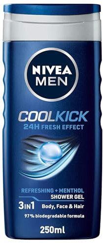 NIVEA Men Duschgel 3in1Cool Kick - 6er Pack (6x 250ml)