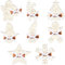 Otuuz 8 Stück Holz Geldgeschenk Weihnachten Set Weihnachten Geld Verpackung Weihnachten Baumschmuck Anhänger Weihnachten Geldhalter für Bargeld für Frauen Männer Freunde Tischdeko