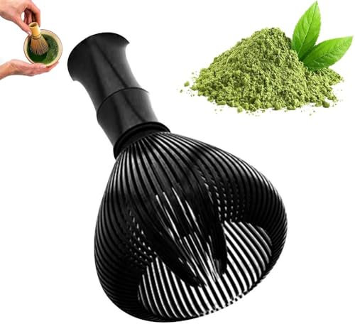 Frusta per Matcha, in ABS, tradizionale Chasen Matcha, Matcha Besen, Matcha Pinsel per tè verde Matcha, frusta Matcha Chasen Brush Tools (nero)