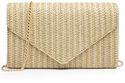 Dasein Women Faux Suede Evening Clutch Bags Formal Party Clutches Wedding Purses Cocktail Prom Clutches