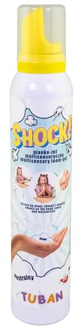 Tuban Shock! Multisensorischer Schaum-Gel 200 ml – Kühlend – Feuchtigkeitsspendend – Unterstützt die sensorische Integration bei Kindern - Neutral