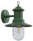 Lindby Wandleuchte außen (Laterne) Eloretta (spritzwassergeschützt (Landhaus, Vintage Rustikal) in Grün aus Metall (1 flammig E27) - Außenwandleuchten Wandlampe Led Außenlampe Outdoor