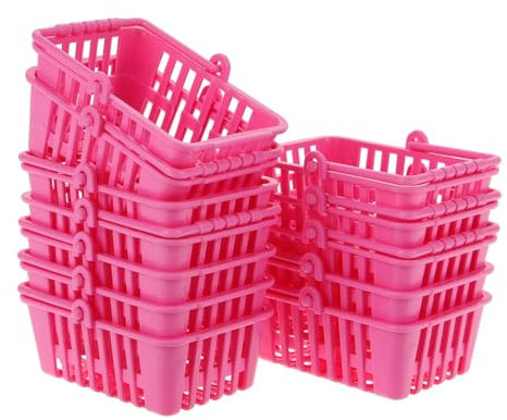 Toddmomy 12stücke Einkaufskörbe Für Handliche Kleine Aufbewahrungskörbe Für Rollenspiele Und Kreative Dekoration