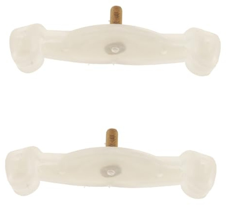 Geigenschulterstützenbein 2 Stück für 1/4 bis 1/8 Violine | Gummiausführung, Weiß, Praktisch und Leicht zu Nutzen, für Ersatzteilbedarf bei Instrumenten