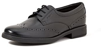 Geox Jr Agata D, Zapatos Niñas, Negro, 33 EU
