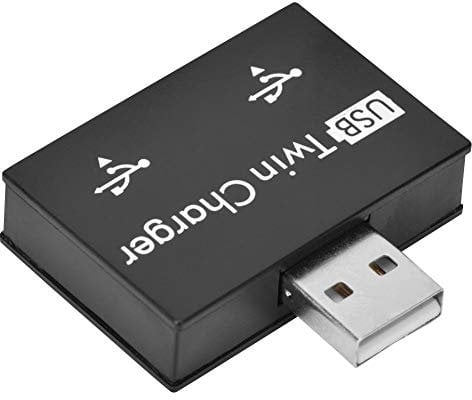 2 Puertos USB 2.0 HUB, Concentrador USB 2 en 1 Expansor de 2 Puertos Múltiples Divisor Convertidor de Adaptador Estación de Acoplamiento USB para PC Escritorio Portátil Phone y Tablet