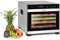 Klarstein Flavour Dry Dörrautomat Mit Edelstahl-Gehäuse, 6 Ablagegitter, LCD-Touch-Display, Timer, 360° Airflow Circulation, Digitaler Thermostat, 35-75 C°