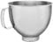 KitchenAid 5 Quart Stainless Steel Bowl for all KitchenAid 4.5-5 Quart Tilt-Head Stand Mixers KSM5SSBHM, Hammered Stainless