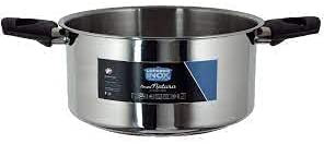 CASSERUOLA DUE MANICI ACCIAIO INOX MADE IN ITALY (DIM Ø 16)