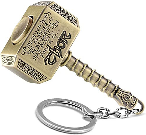 NK GLOBAL Thor Hammer Key Chain Avengers Keyring Decorative Key Pendant for Purse, Bags Key Fob Best gift