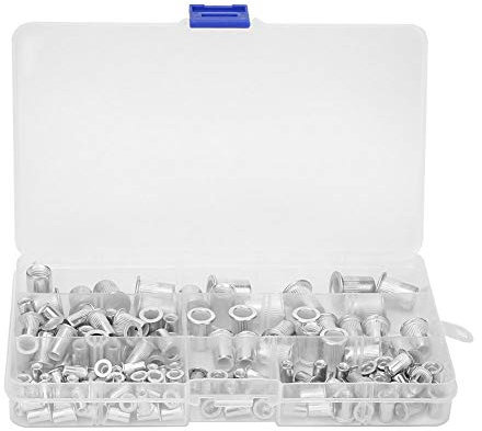 Dado per rivetti 150 pz, M3 M4 M5 M6 M8 Dado per rivetti in alluminio Inserti filettati Kit dadi Fissaggi hardware, Noce