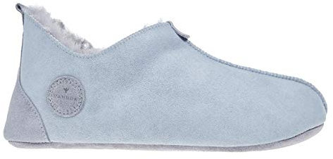 Vanuba Handgemacht Lammfell Hausschuhe Herren Oxford Hüttenschuhe 42 Aschgrau