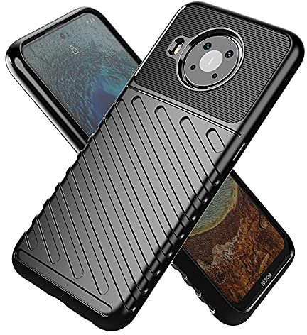 TingYR Cover per Nokia X10/ Nokia X20, Ultra Sottile di Gomma, Ottima Cover Antiurto TPU Flessibile, Custodia Case per Nokia X10/ Nokia X20 Smartphone.(Nero)