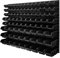 botle 91 Stapelboxen Wandregal Werkzeugwand 1158 x 780 mm Kunststoff Werkzeughalter Wandplatte Garage (Schwarz)