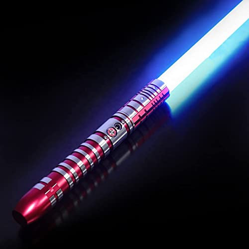 SABER KING FX | Goliath Upgrade Lightsaber FX | RGB Lightsaber Force FX | sabre laser Kraft FX | 12 couleurs RVB 9 jeux de sons | No112 rouge
