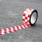 50mm x 66m Rot, Weiß PVC Packband Paketband Muster Karo Karoband leise Klebeband Racer Tape 50mm x 66m Rot Weiss Karomuster PVC Klebeband Bastler- und Design-Tape