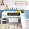 Loki Single White Low Cabin Bed with Slide and Storage Box