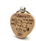 Porte-clés Cœur Naissance en Bois – Gravure Personnalisée avec Prénom, Date, Heure, Poids & Taille de Bébé – Cadeau Unique pour Jeunes Parents – Accessoire Gravé au Laser – Made in France