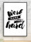 Handmade By Stukk Work Hard Play Hard Inspirational Positive Thoughts Poster Druck Wand (A1 – 594 x 841 mm)