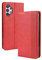 PEIYE Cover Pelle per Samsung Galaxy A13 4G (6.6), Portafoglio PU Pelle Slot Schede, Custodia Cavalletto Stile Libro Chiusura Magnetica, Flip Case -Rosso
