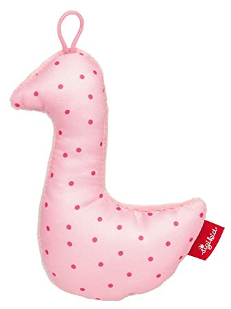 SIGIKID Greifling Gans, RedStars Babyspielzeug mit Rassel: greifen, entdecken, spielen, für Babys ab Geburt, Art.-Nr. 42898, rosa 12 cm
