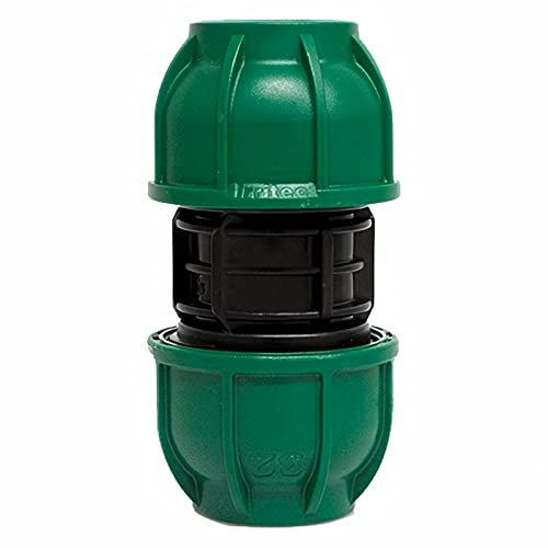 La zappa Manicotto in Polipropilene a Compressione per irrigazione e Giardinaggio PN 10 Bar (Modello Ø 20 X 20)