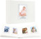 64 Pockets Wedding Photo Book with Writing Space,Front Window, 2x3 Inch Polaroid Picture Album for Fujifilm Instax Mini 12 11 9 99 8 7+ 40 Evo LiPlay Instant Camera(Ice White)