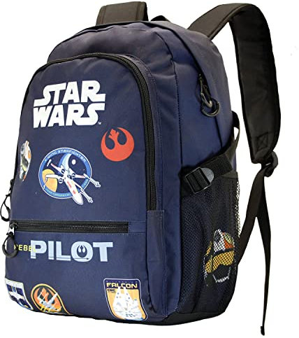 Star Wars Pilot-Fan HS Fight Rucksack, Dunkelblau, 31 x 44 cm, Kapazität 24 L