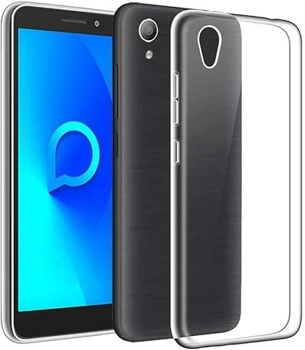 NoveltyThunder Alcatel 1 2021 Case Cover [Slim Thin] [Shockproof] Flexible TPU Gel Rubber Soft Skin Silicone Protective Case Cover For Alcatel 1 2021 Clear