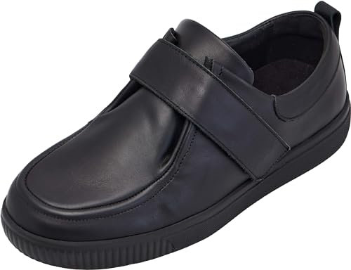 Cosyfeet Ned - Black - 9-3H - Extra Wide Men's Shoes