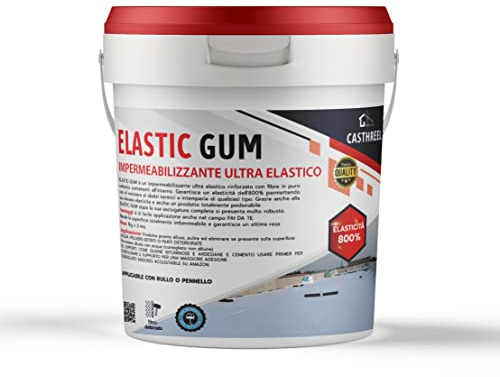 IMPERMEABILIZZANTE ULTRA ELASTICO-ALTISSIMA QUALITA - ELASTIC-GUM (20KG, GRIGIO)